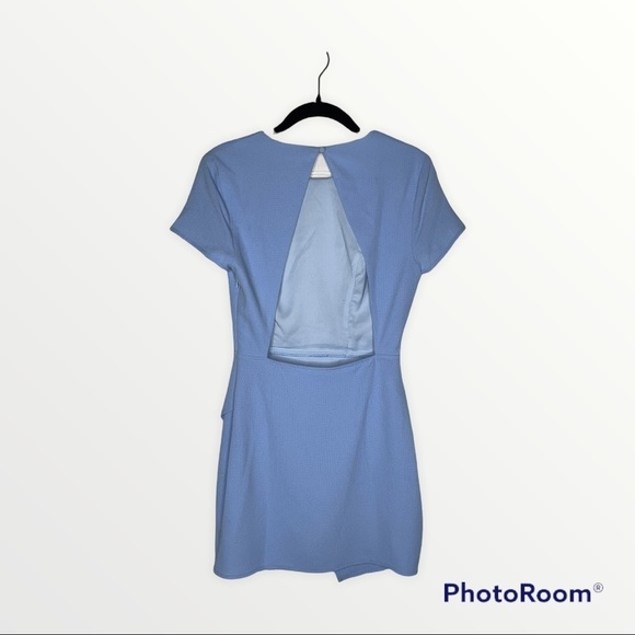 SUPERDOWN x REVOLVE Cheyenne Baby Blue Open Back Mini Dress, Size XS - Picture 11 of 11